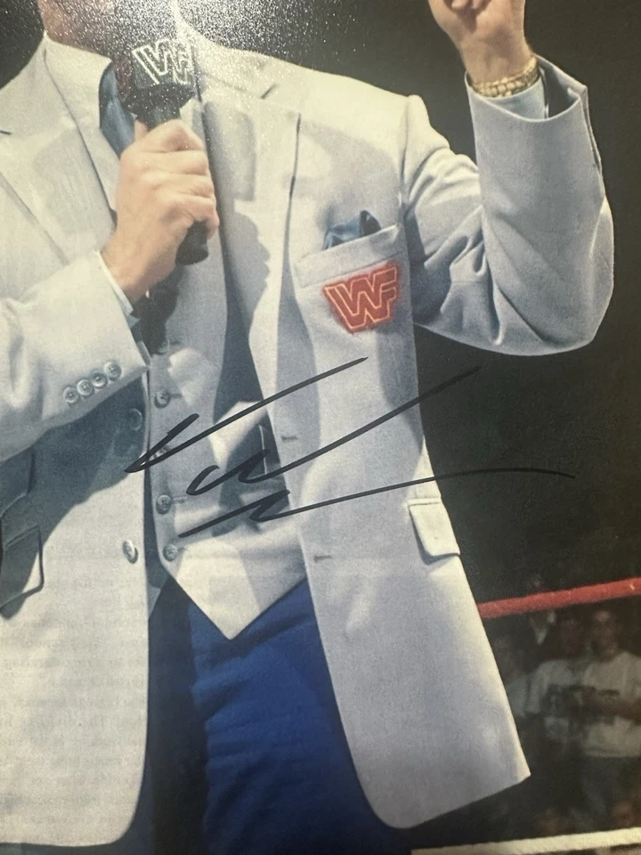 Foto autografiada de Vince McMahon WWE 8x10 certificado de autenticidad Foto 2 de 2