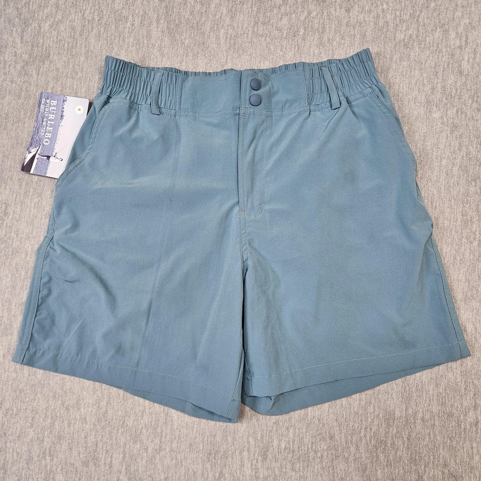 Burlebo Shorts Mens Small Blue Bermuda Microfiber Stretch Travel Fishing
Opens in a new window or ta