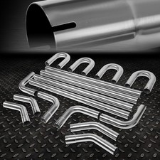 2.5od Diy Custom Exhaust Pipe Kit 16-pieces Straight 45 90 Degree U-bends