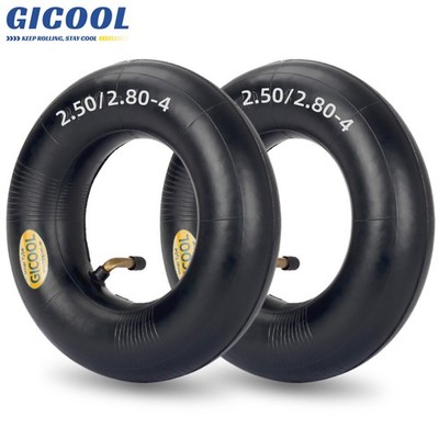 2 Pack 2.80/2.50-4 Inner Tubes, Replacement Tubes for Wheelbarrows, Hand Trucks