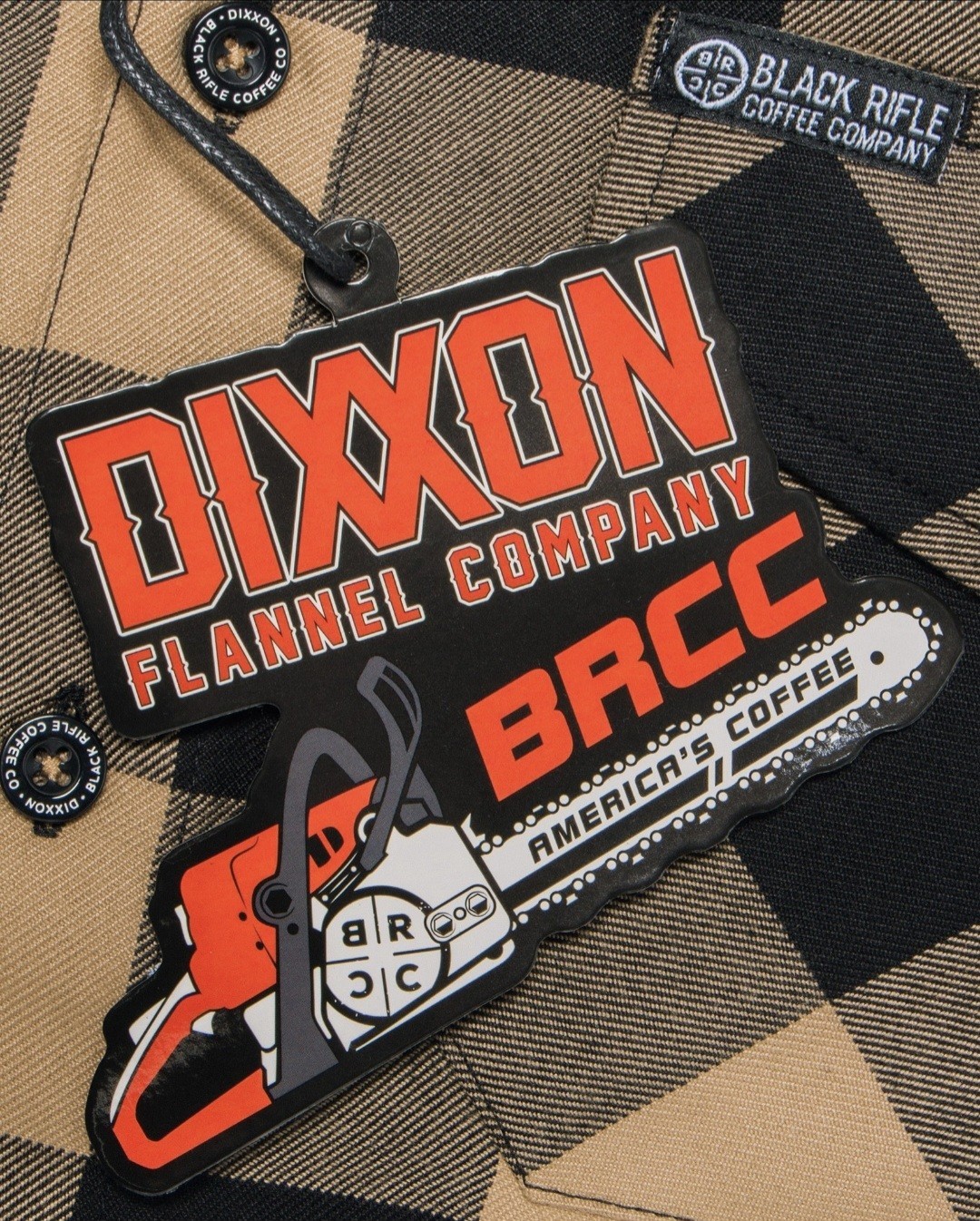 Dixxon x Black Rifle Coffee Women's Chainsaw Flannel Shirt 2XL NWT Sealed image 6