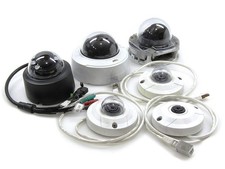 6x Dome Security Cameras  3x EVO-05-LID, 2x P3245-V, 1x AV05CID-200B