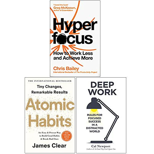 Hyperfocus, Atomic Habits, Deep Work 3 Books Collection Set | Chris Bailey NEW - Image 6