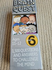 Brain Quest Grade 6th ages 11-12 curriculum based teacher approved revised 4th e