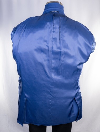 Jos A Bank 1905 Blue Solid Wool Tailored 2-Button Sport Coat Blazer Sz 46R NWOT - Picture 13 of 14
