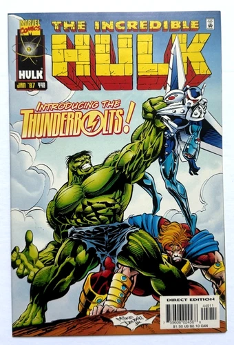 INCREDIBLE HULK #449 NM/NM- 1997 Marvel Comics, 1st App Thunderbolts