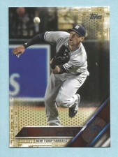 2016 Topps Baseball Update GOLD Aaron Hicks US102 New York Yankees