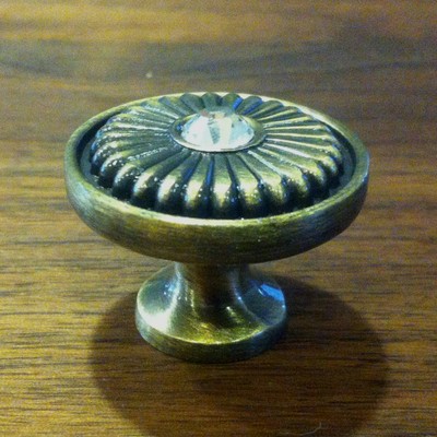 Antik-Brass Rund-Griffe Möbelgriff Schrankgriffe Griff Knopf 30mm Möbelknopf