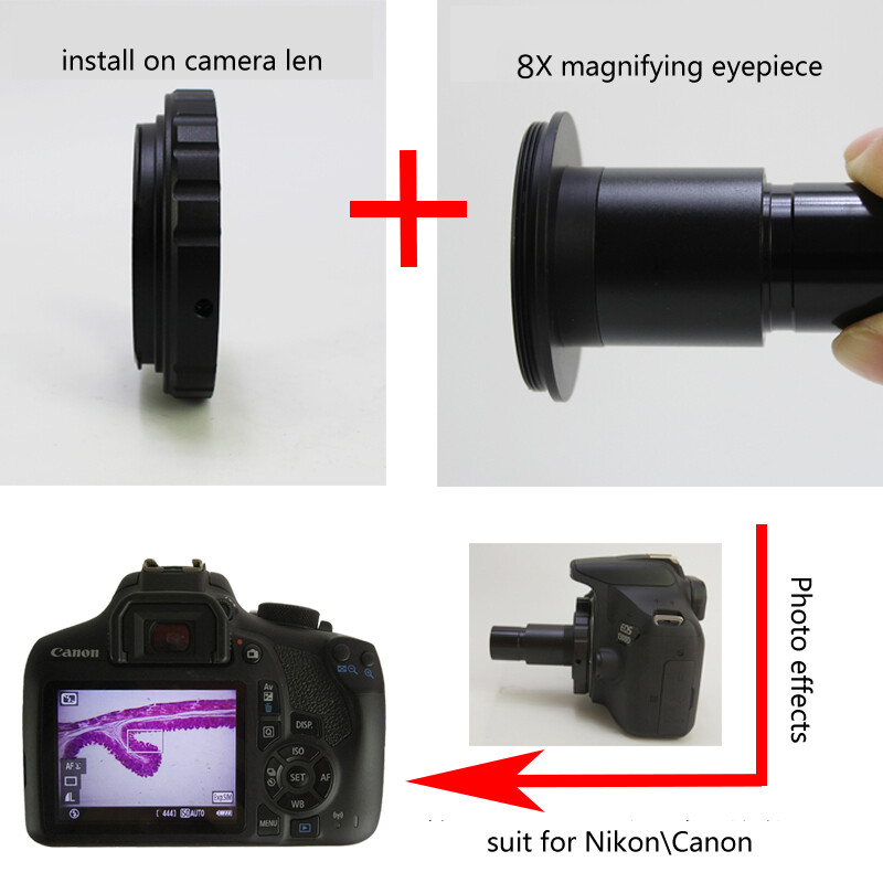 Universele DSLR Camera adapter voor microscoop Universele DSLR Camera adapter voor microscoop