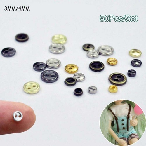 Metal Clothing Handmade Round Buttons Doll Button Sewing Buttons Apparel Sewing - Picture 11 of 16
