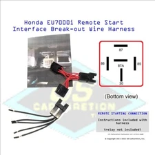 Honda EU7000is Remote Start 8 PIN Interface Break-out Wire Harness