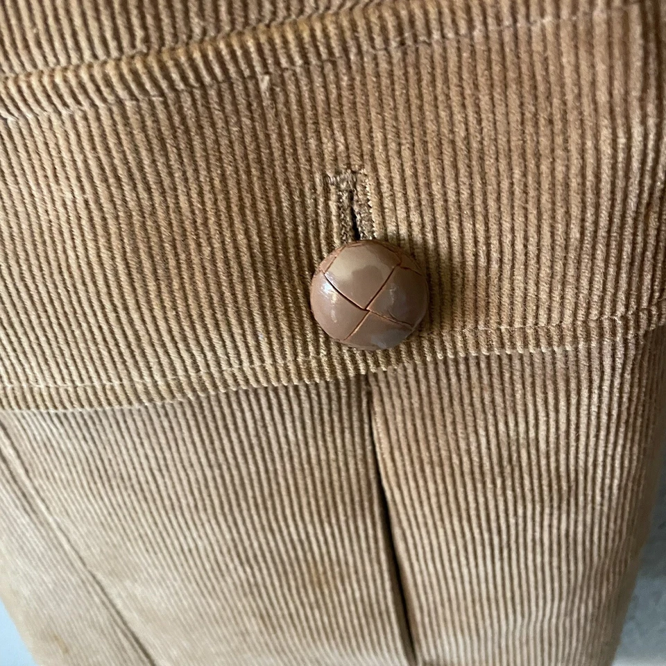 Casaco esportivo masculino vintage trompetista CORDUROY 46R bronzeado cotovelo patch academia preppy anos 80 - Imagem 4 de 4