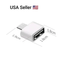 USB-C 3.1 Male to USB A Female Adapter Converter OTG Type C Android Phone Jack