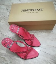 SANDALI CON TACCO FENDISSIME... VINTAGE, NUOVE CON CARTELLINO... INTROVABILI 