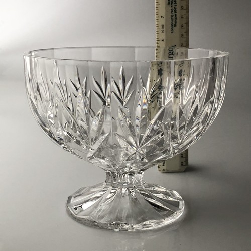 Vintage Heavy Cut Glass Pedestal Fruit Bowls X2 Excellent Condition Bin16 - Picture 23 of 24