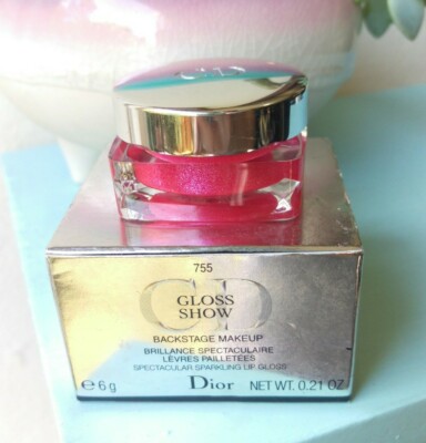 Dior Backstage Makeup Gloss Show 755 Rebecca Red Spectacular Sparkling Lip