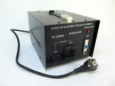 Seven Star TC-3000G - 110/120/220/240-Volt Step Down / Up Transformer 3000W Watt