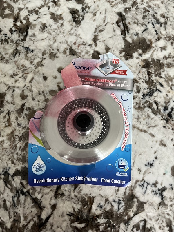 Kitchen SinkShroom® Revolutionary Strainer w/ Anti-Clog Technology by TubShroom