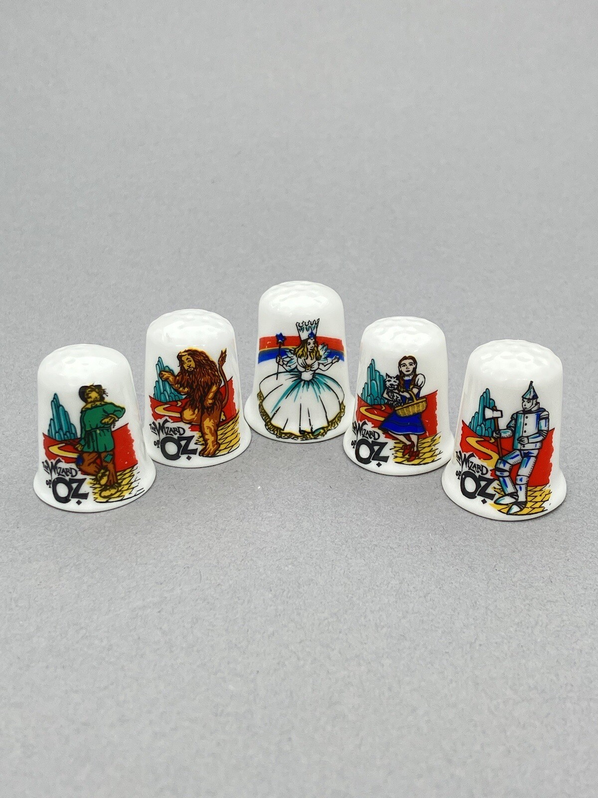 Wizard of Oz Fine Bone China Thimbles Set of Five
