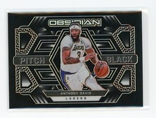 2021-22 Panini Obsidian ANTHONY DAVIS Pitch Black Orange Electric Etch #d 12/35