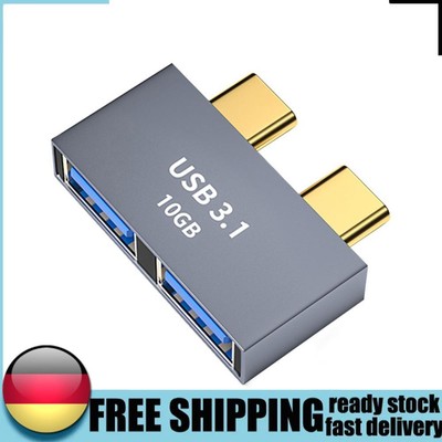 USB-C-HUB-Dockingstation für MacBook Thunderbolt 3 Dual-Typ-C-Adapter (B)