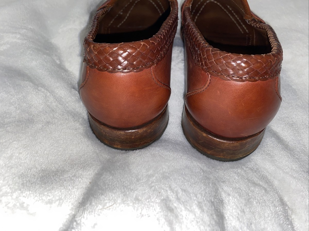 Allen Edmonds Maxfield Brown Leather Tassel Loafers Men