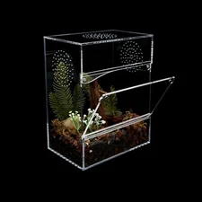 Acrylic Tarantula Enclosure Jumping Spider Enclosure with Front Opening Door ...