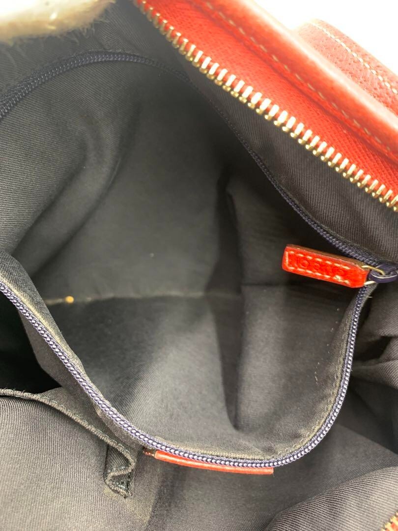 Gucci GG Pattern Shoulder Bag Brown x Red Women's From Japan Gucci GG Pattern Shoulder Bag Brown x Red Women's From Japan