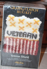Vintage RARE Graph N Latch Rug Kit Veteran Shield Sealed
