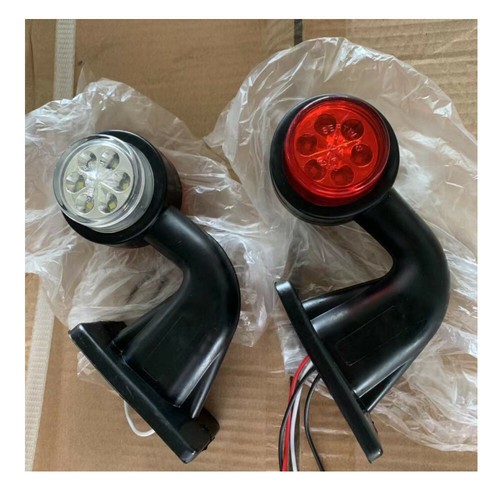 2 X Led Side Marker Lights Stalk Outline Lamp Indicator Trailer Truck 12/24V - Bild 10 von 10