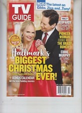 HALLMARK CHRISTMAS DEC 9 2019 TV GUIDE MAGAZINE NO LABEL CHRISTMAS LOVE STORY