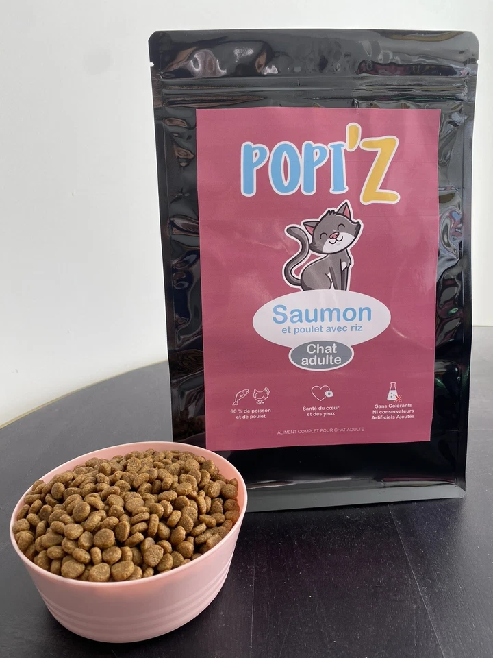 6 Kg De Croquette Popiz Chat Adulte saveur saumon - Photo 1/1