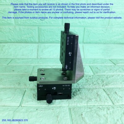NEWPORT M-TSX-1D, 3 Axis XYZ Linear Stage as photos, sn:Random, DHLtoUS.