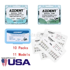 AZDENT Dental Ortho Buccal Tube 1st Molar Roth MBT/Bracket Mini MBT/Roth 018/022