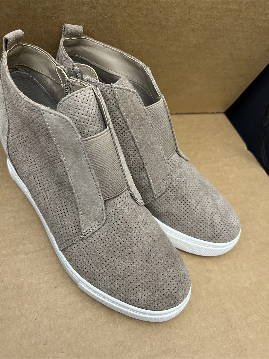 Steve Madden Wavery Wedge Comfort Sneaker Women Size 8.5 M Taupe
