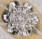 Cluster Ring 7-Diamonds .24Ct *Size 8 Men's 14k Y/G 6.5- Grams Round