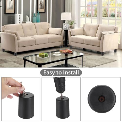 4PCS Plastic Furniture Legs Screwin Plastic Sofa Legs Couch Legs Couch 3 Inch eBay