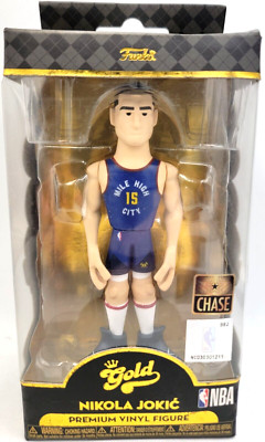 FUNKO GOLD 5 NBA Nuggets Nikola Jokic CHASE Vinyl Figure New Lightly Damaged Box