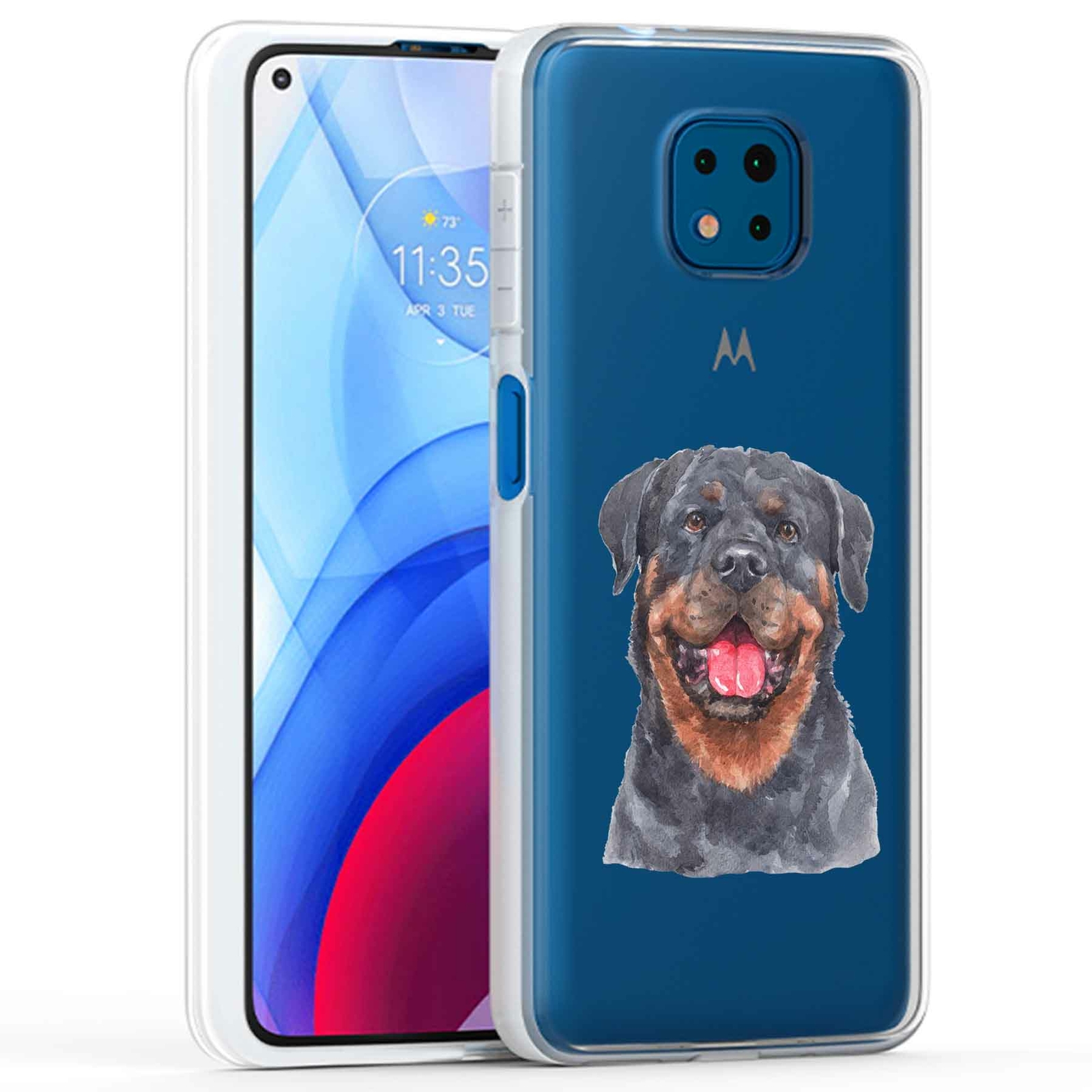 Phone Case Cover for Motorola Moto G Power 2021,Dog Watercolor 18 Print, USA