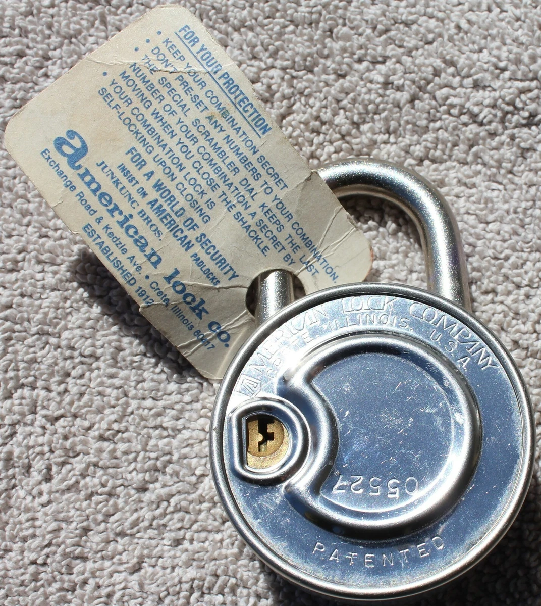 Blue on sale combination lock
