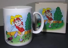 New W/ Box Great American Golfer Stand Too Close To The Ball Coffee Mug 12 FL Oz