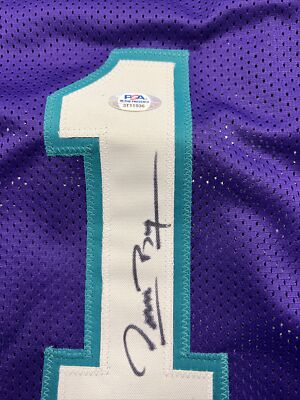 Muggsy Bogues Signed Charlotte Basketball Jersey PSA | eBay