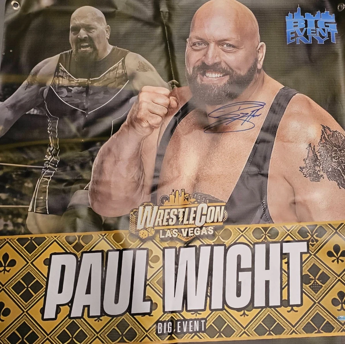 大巨人　ビッグ・ショー　直筆サイン色紙（WWEスーパースター） Big Show WWE Wrestling Original Autographed Items for sale | eBay
