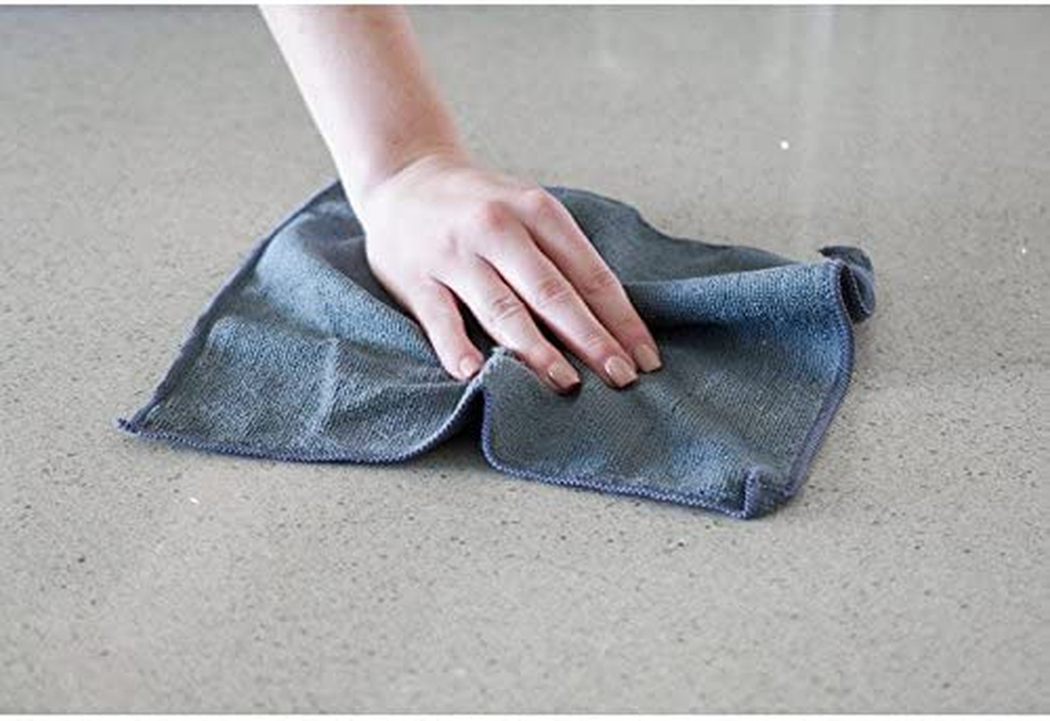 Stainless Steel Microfiber Cloths, Soft Absorbent NonAbrasive Cleaning