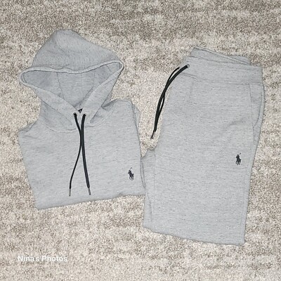 Grey Polo Joggers Set NWOT Polo Ralph Lauren Grey Black Pony Tech
