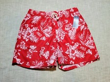 POLO RALPH LAUREN Mens Traveller Swim Trunks Shorts Polo Bear Tropical Red S M L