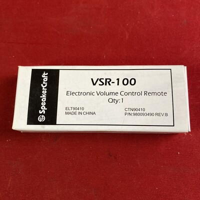 SpeakerCraft (VSR-100) Electronic Volume Control Remote W/Battery - Brand New!