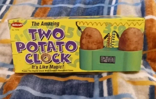 Skilcraft The Amazing Two Potato Clock -It's Like Magic!!!!! New! 