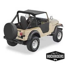 California Brief Bikini Bimini Top Black for 1976-1983 Jeep CJ5 90601