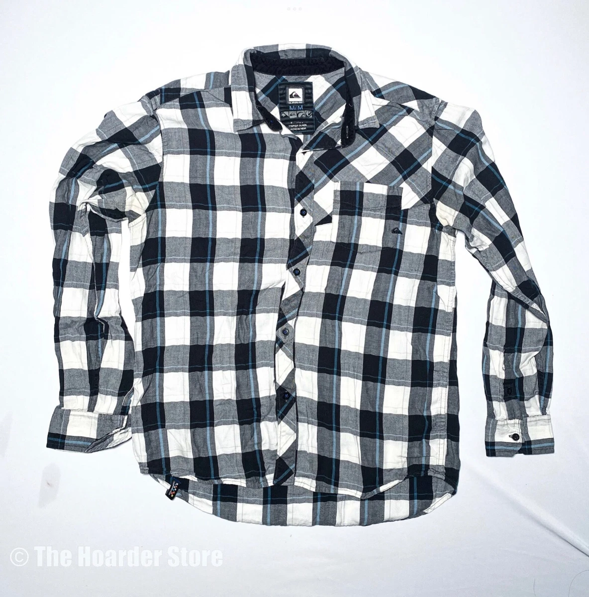 Black and cheap white flannel
